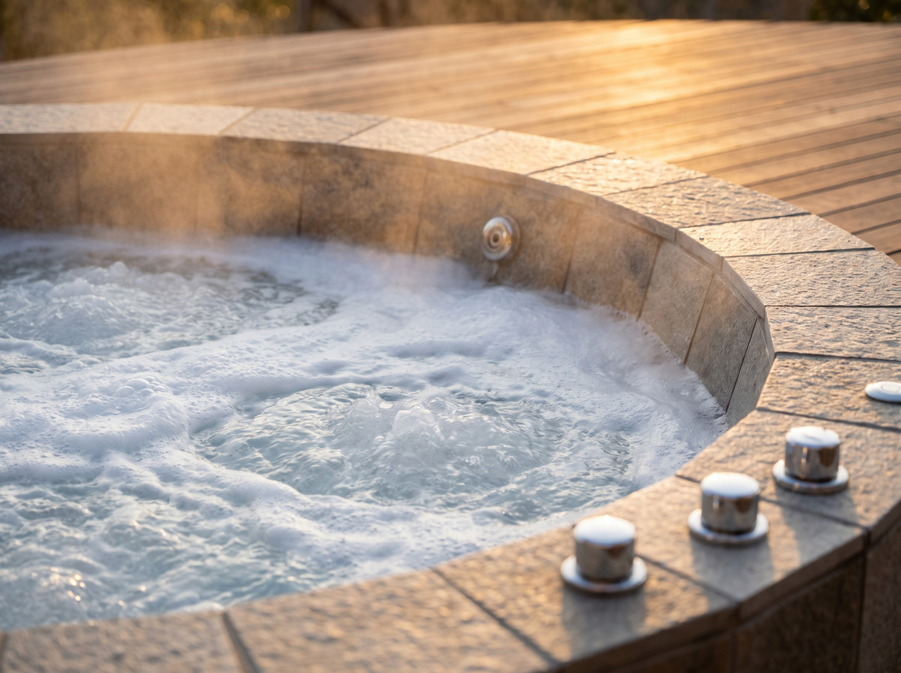 Japanese style onsen and jacuzzi