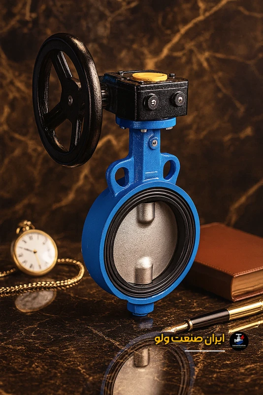 جزئیات سیستم گیربکس شیر پروانهای میراب سایز 8 اینچ