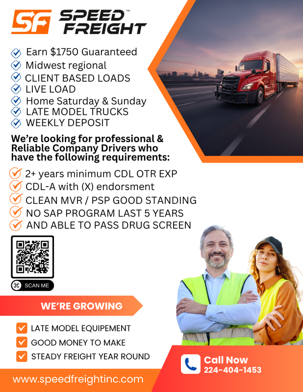 Speed Freight Inc Trucks