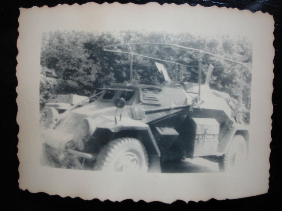 ORIGINAL PHOTO - Leichter Panzerspähwagen SdKfz 