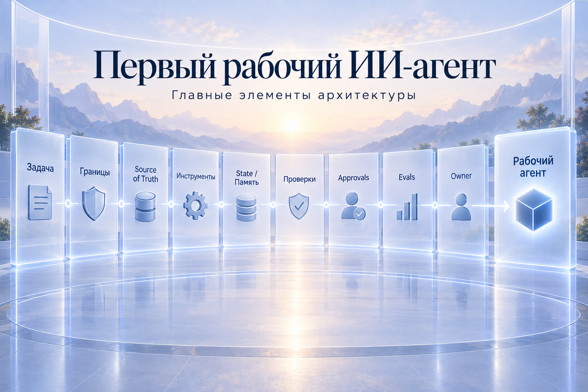 Первый рабочий ИИ-агент: главные элементы архитектуры