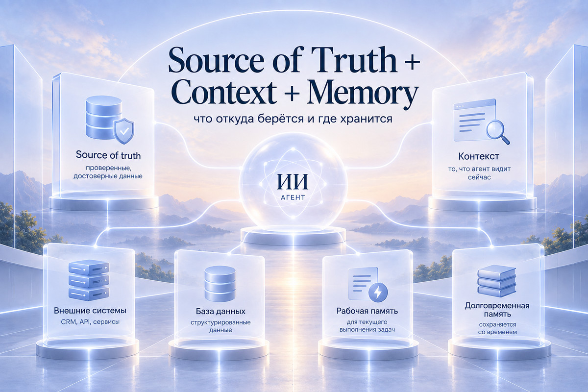 Source of Truth, Context и Memory в архитектуре ИИ-агента
