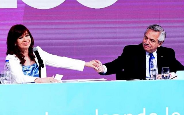 Cristina de Kirchner y Alberto Fernández Cristina de Kirchner y Alberto Fernández