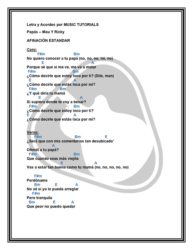 Papás Mau y Ricky Letra y Acordes by MUSICTUTORIALS_page-0001