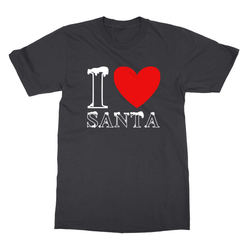 I Love Santa Tee Christmas Party Gift Santa Claus Unisex T-Shirt