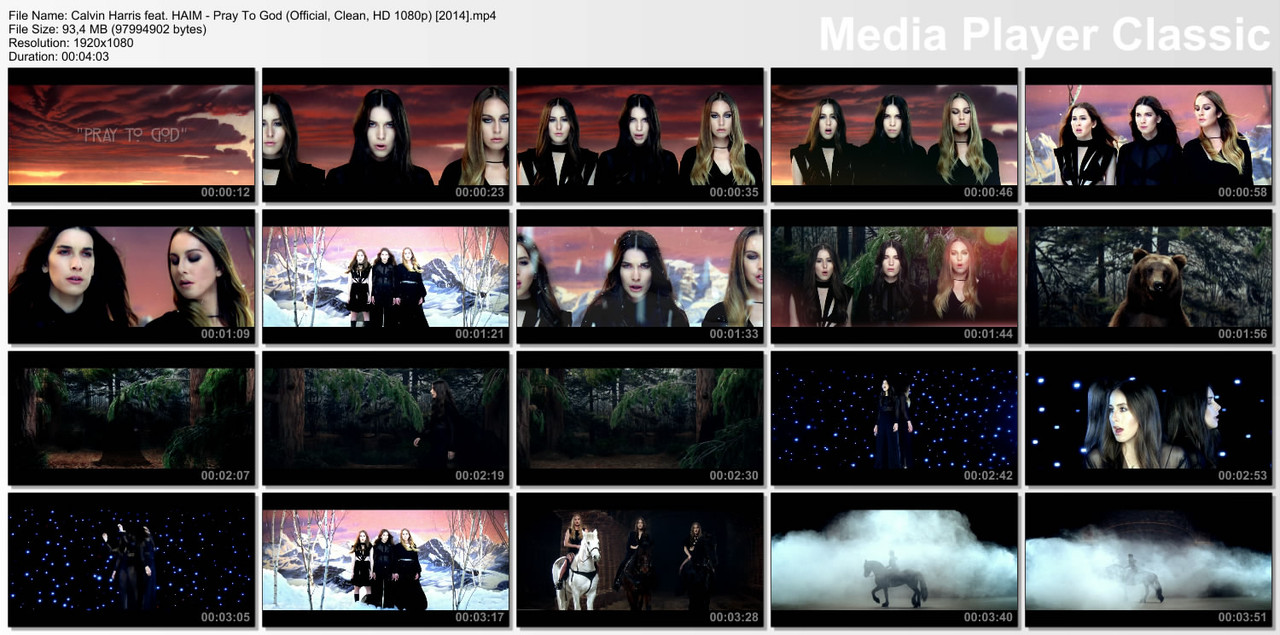 Calvin Harris feat. HAIM - Pray To God (Official, Clean, HD 1080p) [2014]