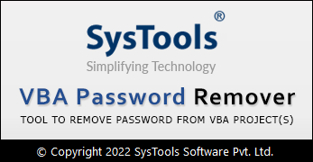 SysTools VBA Password Remover 7.1