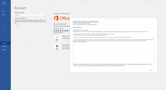 Microsoft Office Professional Plus Version 1812 (Build 11126.20196) (x86-x64) 2019 | x86,x64 (12/1)