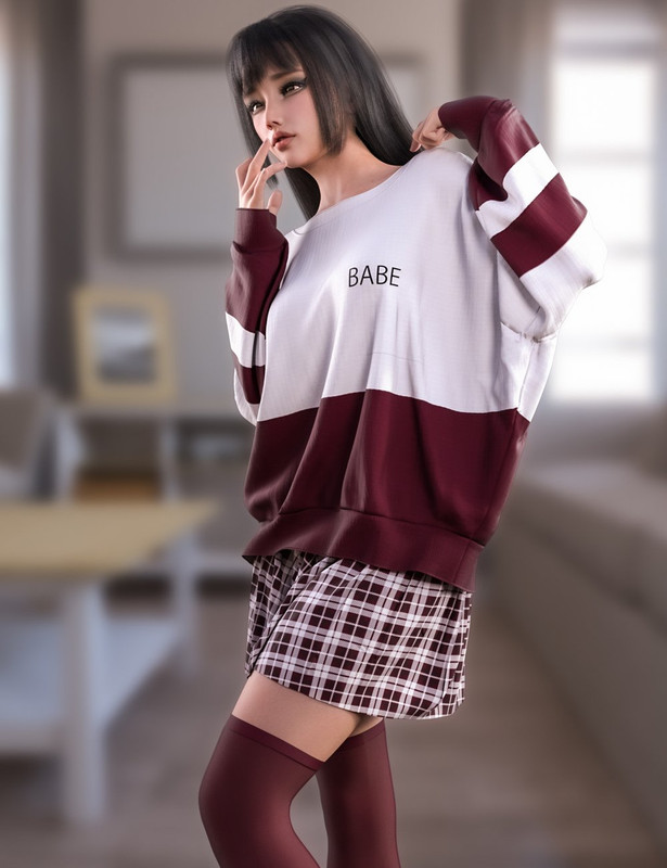 dForce Sweet Girl Outfit for Genesis 8 and 8.1 Females dForce Sweet Girl Outfit for Genesis 8 and 8.1 Females