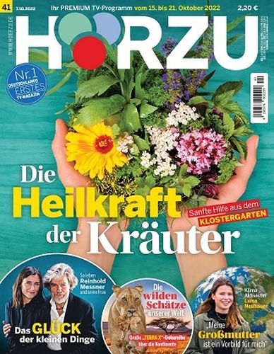 Cover: Hörzu Fernsehzeitschrift Magazin No 41 vom 07  Oktober 2022