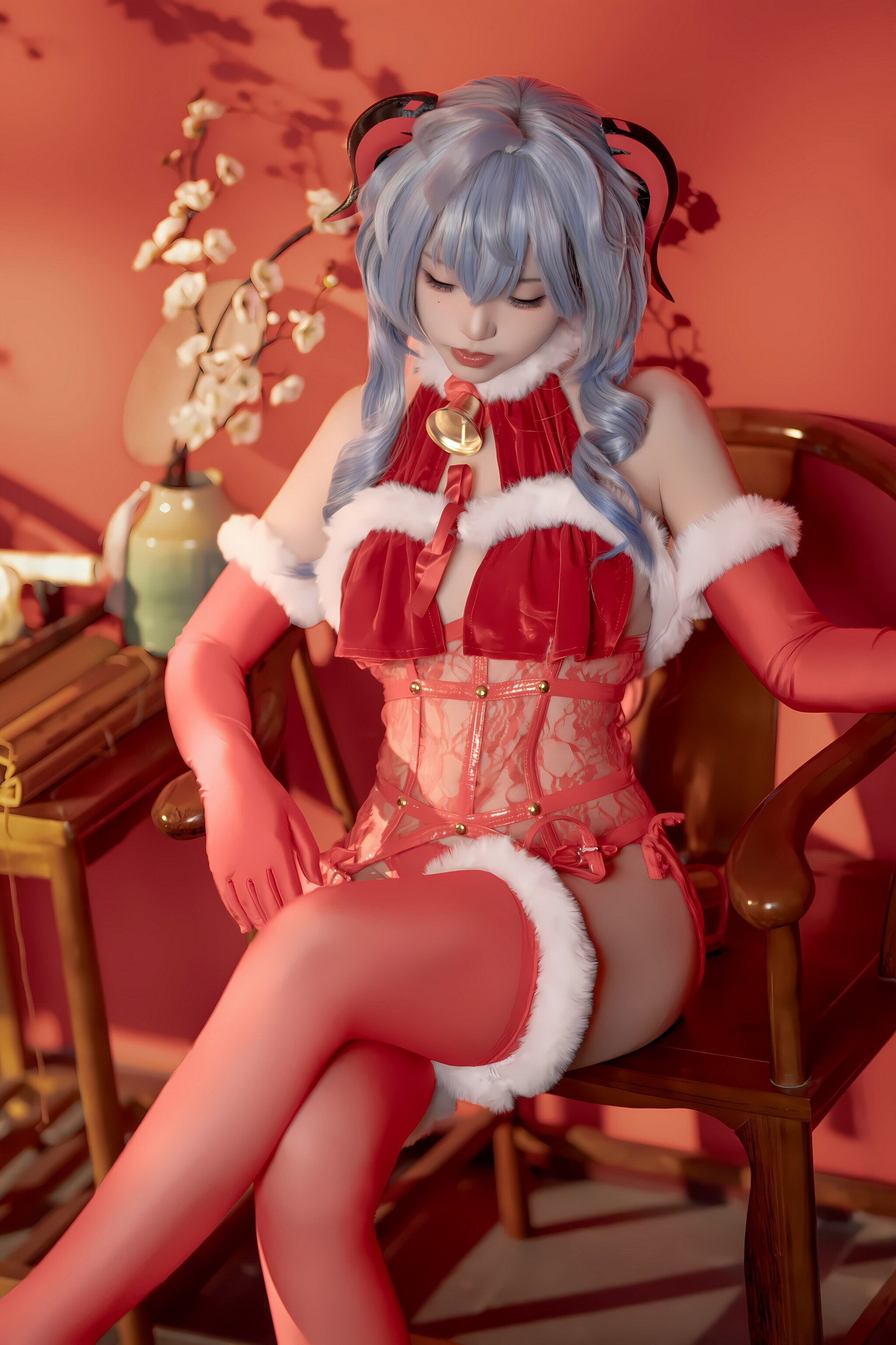 Bangni邦尼 – 甘雨新春 Cosplay 高清写真集（91P-8V-752.2MB）原神主题插图9