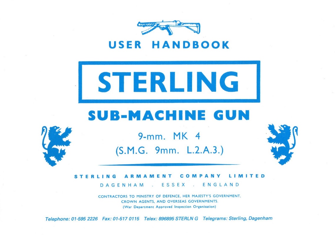 Sterling sub-machine gun user handbook 01