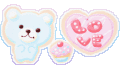 Blue bear cookie pagedoll
