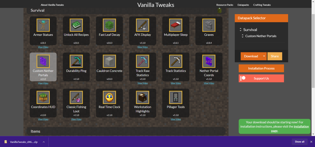 VANILLA-TWEAKS