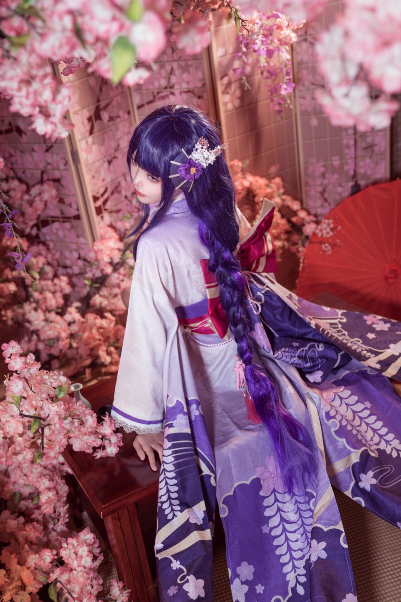 艾西Aiwest 雷电将军Cosplay写真图集 原神角色高清美图 30P (346.6M)插图6