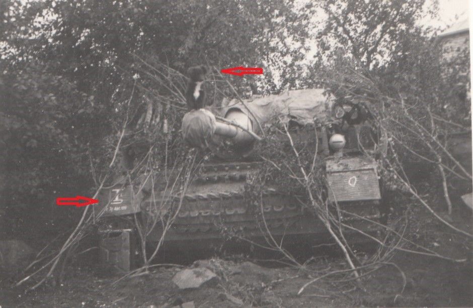 Sturmgeschütz Langrohr mit Abschussmarkierung un