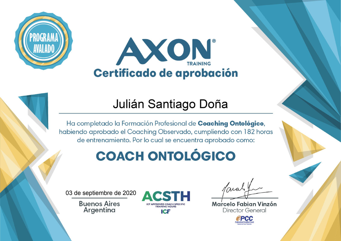 Certificado de Coach Ontológico Postimages