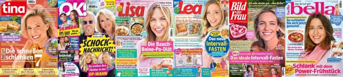 6 mal Frauenmagazine No 07 vom 07  Februar 2024