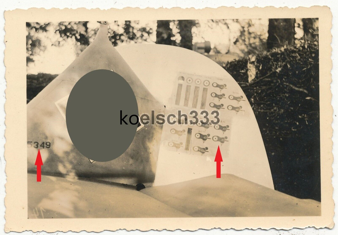 Foto Messerschmitt Bf 109 Flugzeug JG 3 Abschüsse Sperrballons England 1940 ! (1)