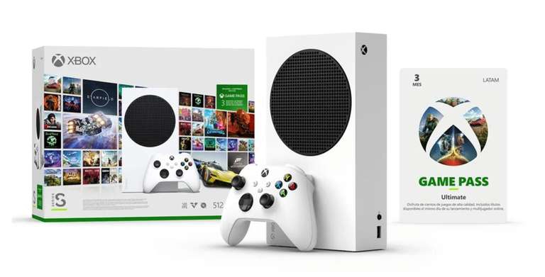 Elektra: Consola Xbox Series S Starter Pack 512 GB con 3 Meses de Game Pass Ultimate (PAYPAL) 
