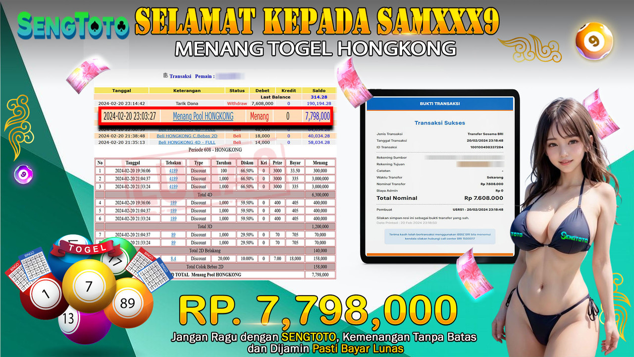 BUKTI PEMBAYARAN TOGEL HONGKONG