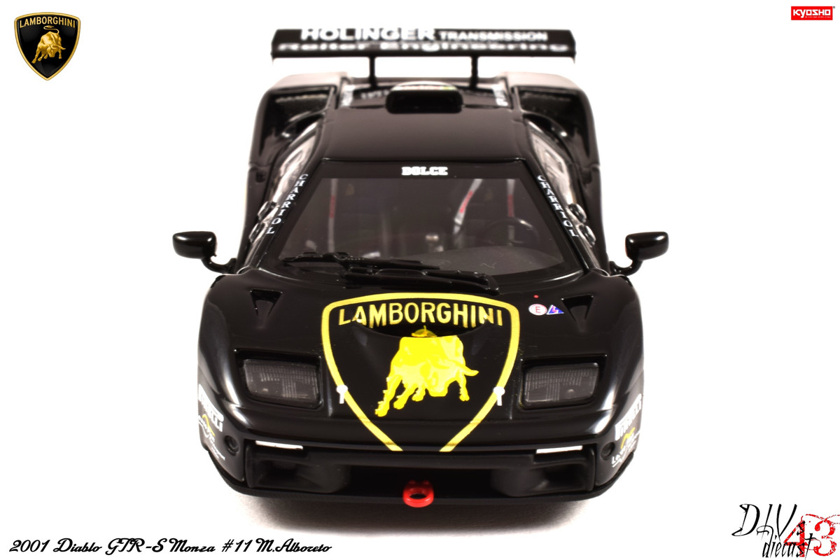 Diablo GTR-S Monza #11 M.Alboreto Black Kyosho (8)