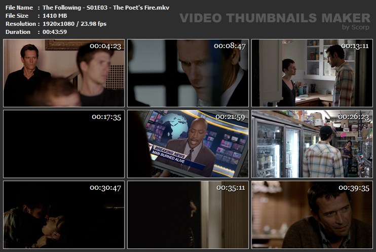 The Following - S01E03 - The Poet's Fire.mkv