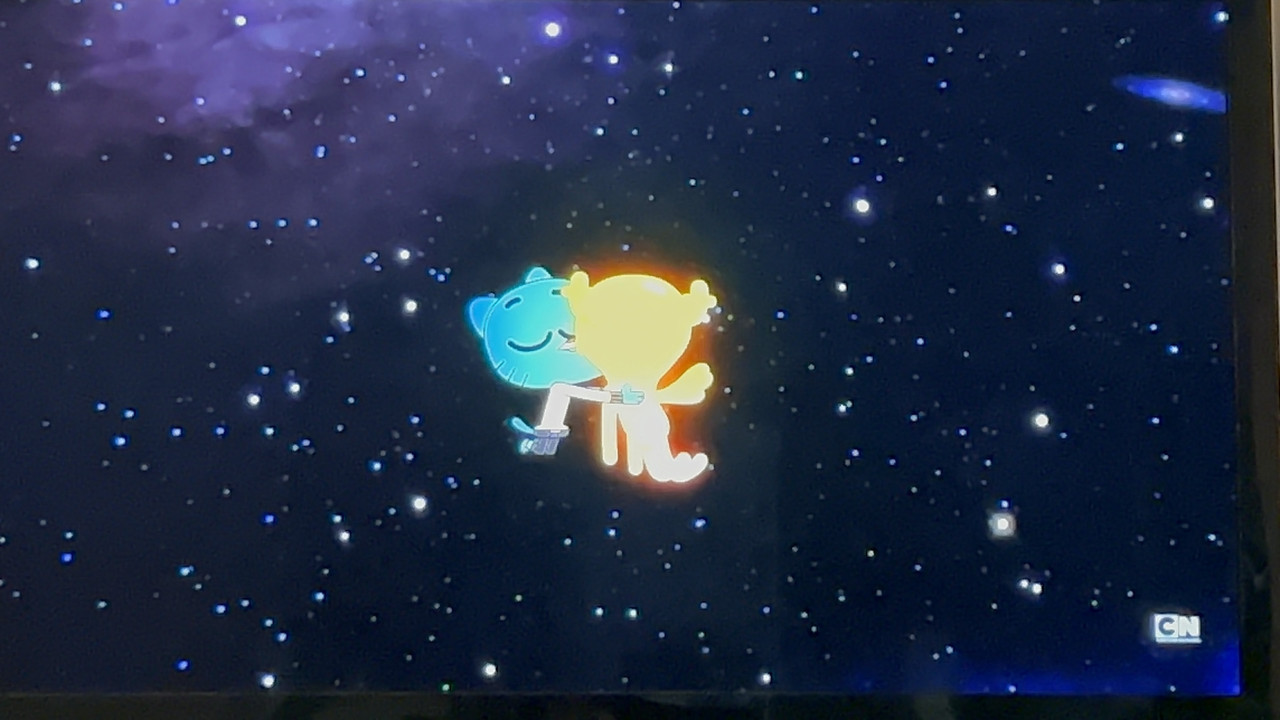 Gumball kissing Penny
