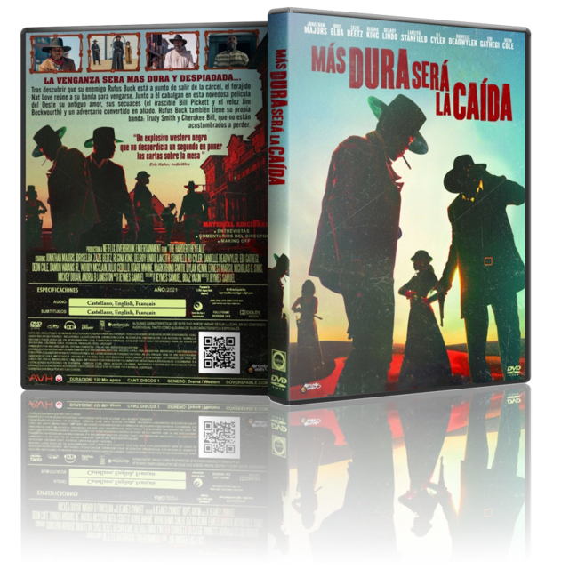 Portada - Más Dura Será la Caída [DVD9 Custom] [Pal] [Cast/Ing/Fr] [Sub:Varios] [Western] [2021]