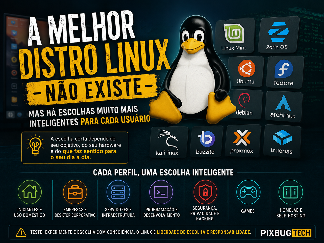 A melhor distro Linux não existe mas há escolhas muito mais inteligentes para cada usuário