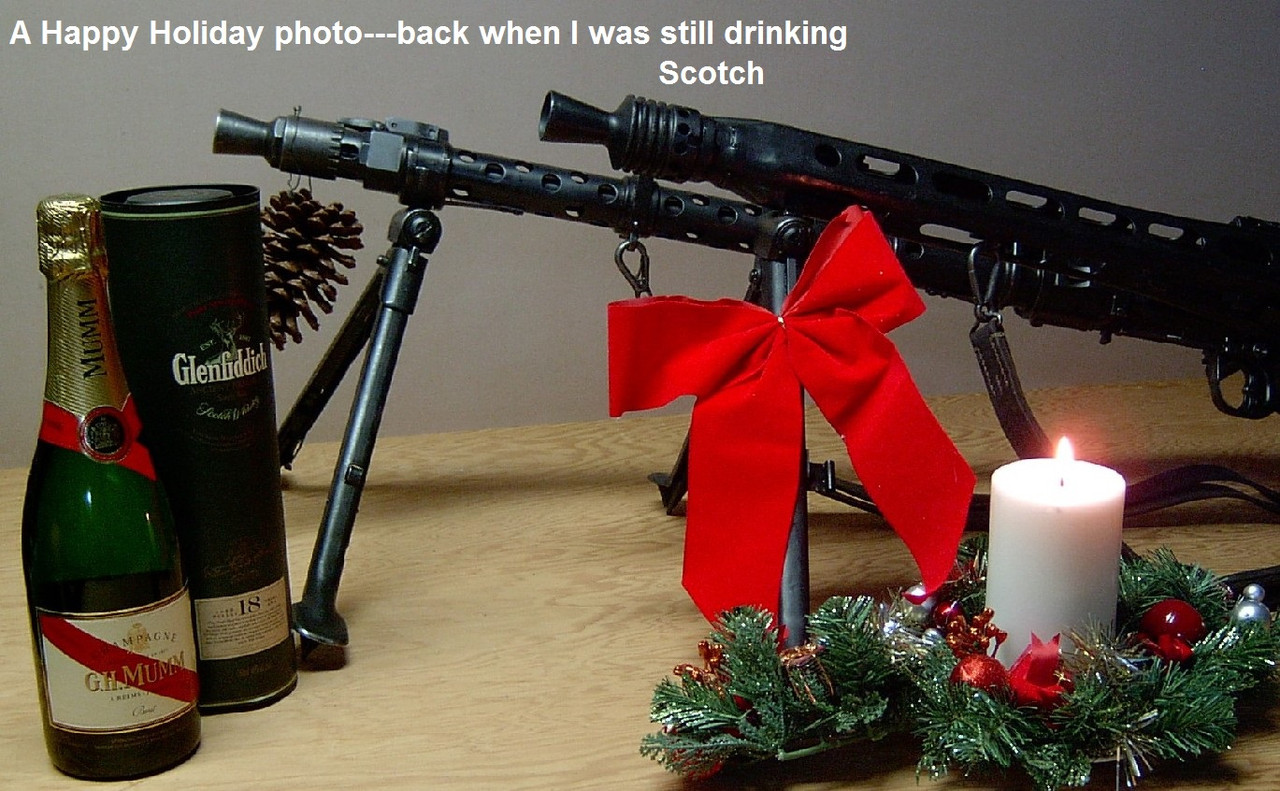 A happy holidays family photo