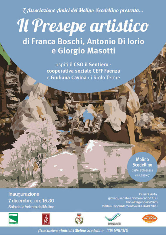 Il Presepe Artistico al Mulino Scodellino: artigianato e tradizione fino all’8 gennaio 2026