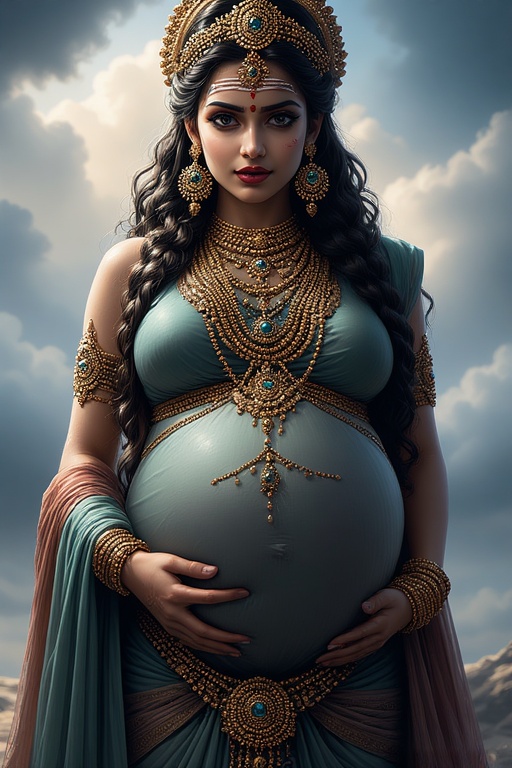 naked-goddess-parvati-pregnant-22