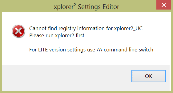 2024-07-07 xp2 Tools - Advanced Options Error Message
