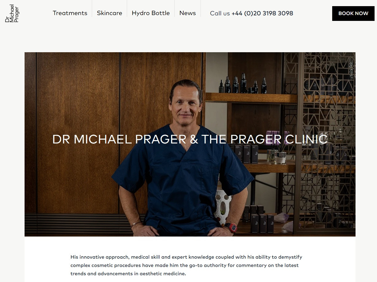 Prager Clinic London with Dr Michael Prager portrait.