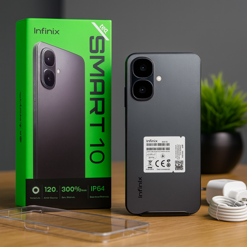 Infinix Smart 10 vista frontal