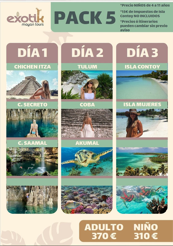 Ofertas Excursiones en la Riviera Maya - Exotik Mayan Tours - Foro Guías y Excursiones