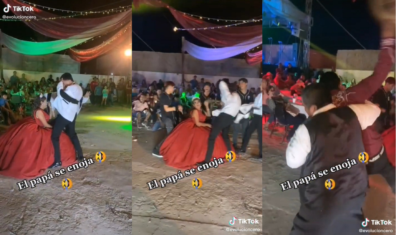 Padre de una quinceañera arremete contra los chambelanes por baile sensual