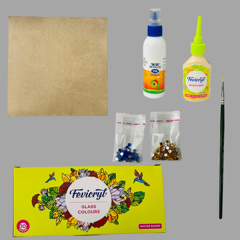 Meenakari Art on MDF DIY Kit 