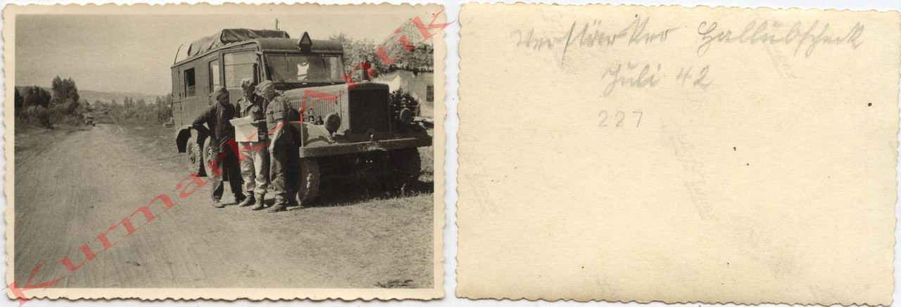 Fotos Wehrmacht Gebirgsjäger Russland LKW Funker
