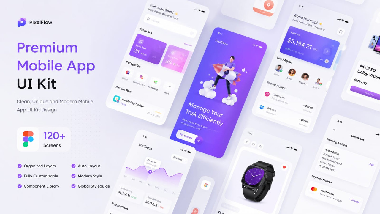 Mobile App UI Kit