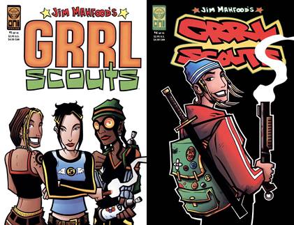 Jim Mahfood's Grrl Scouts 01-04 (Oni Press-1999) Complete