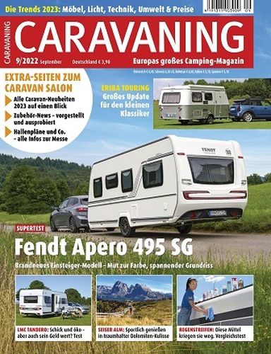 Cover: Caravaning Europas großes Campingmagazin No 09 2022 Cover: Caravaning Europas großes Campingmagazin No 09 2022