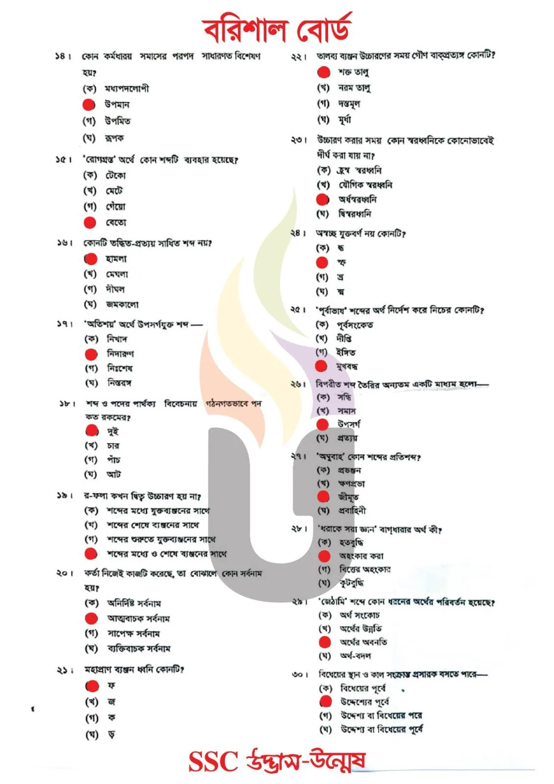 Bangla 2nd Paper Question solution 2026 Barisal Board