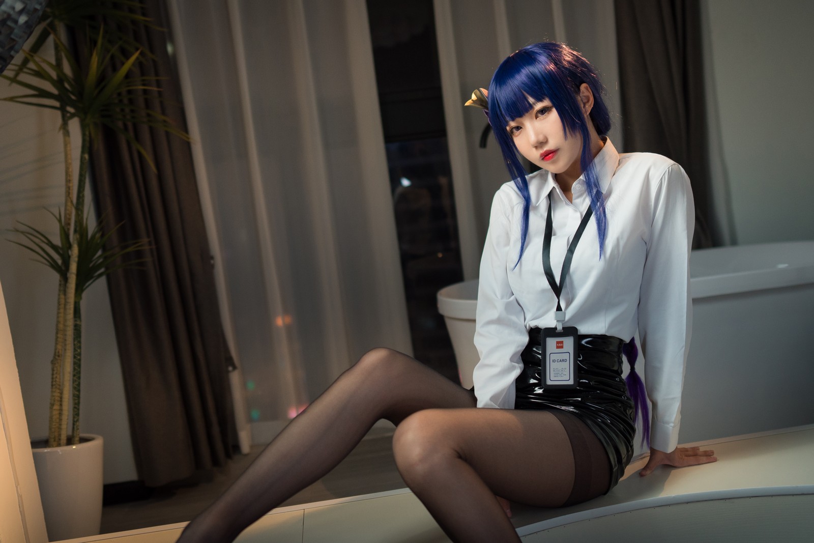 无影喵喵 雷电将军 OL Cosplay 写真｜原神人气角色高清摄影（35P｜456MB）插图3