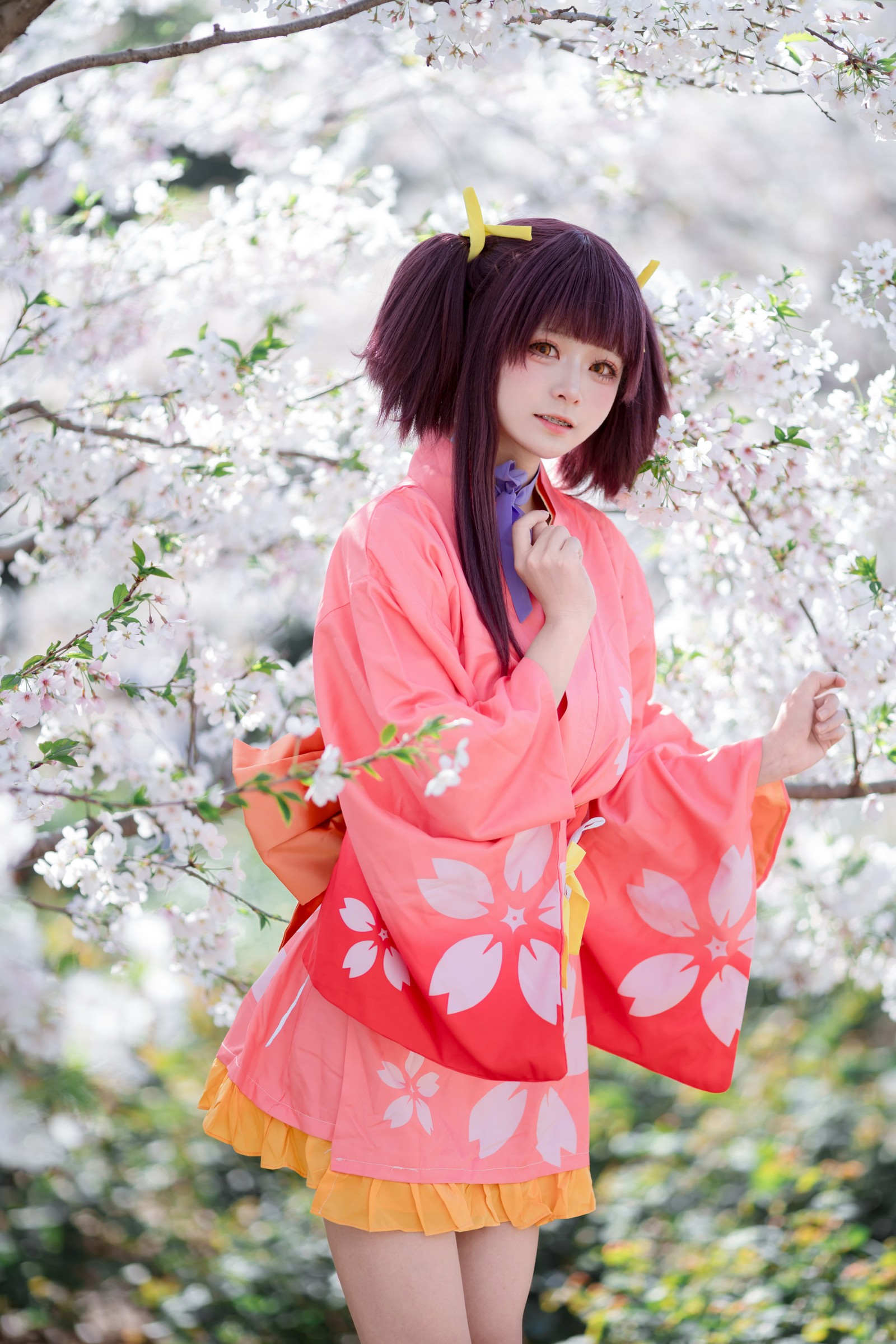 九柒喵 – 甲铁城的卡巴内瑞 无名和服 COS（34P-145M）和风主题高质写真插图7