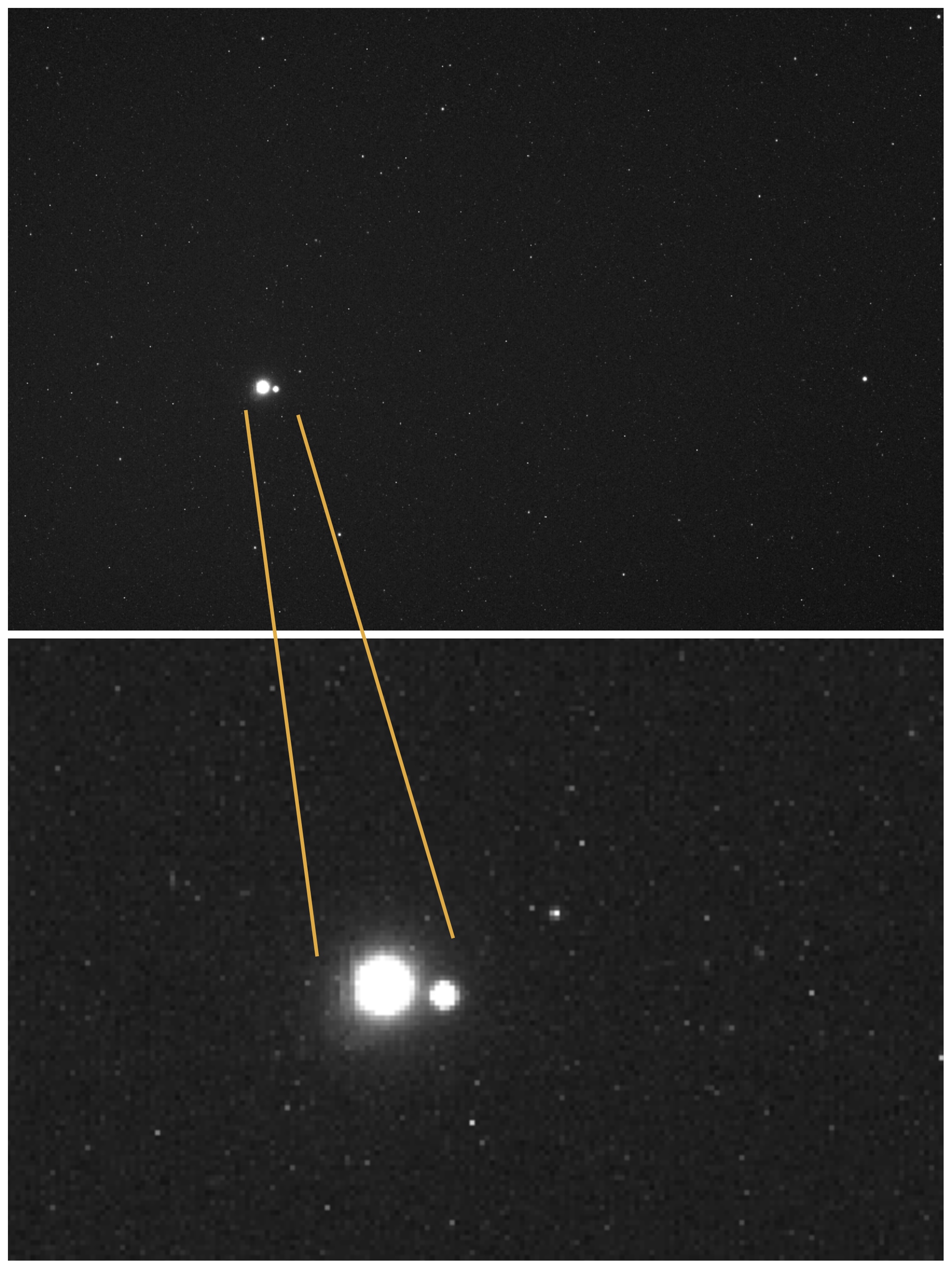 Tierra y Luna desde la sonda Messenger