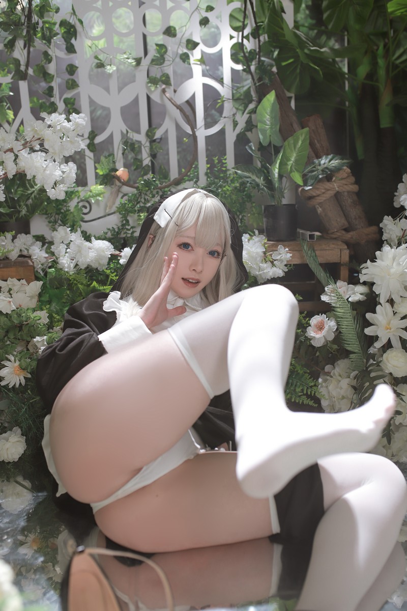 Asagiriai（愛ちゃん）修女Cosplay写真图集 修女主题高清美图 56P (717MB)插图