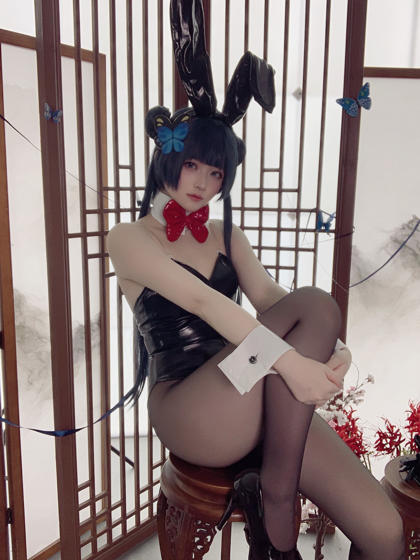 屿鱼 Yuyu 蔚蓝档案 龙华妃咲 兔女郎 Cosplay 写真集（40P｜268MB）插图5