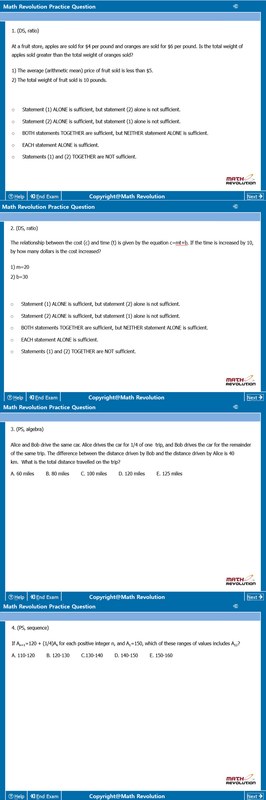 Math Revolution Questions